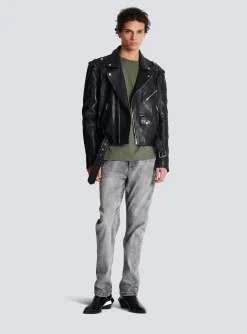 Balmain Loose T-shirt With Signature Embroidery