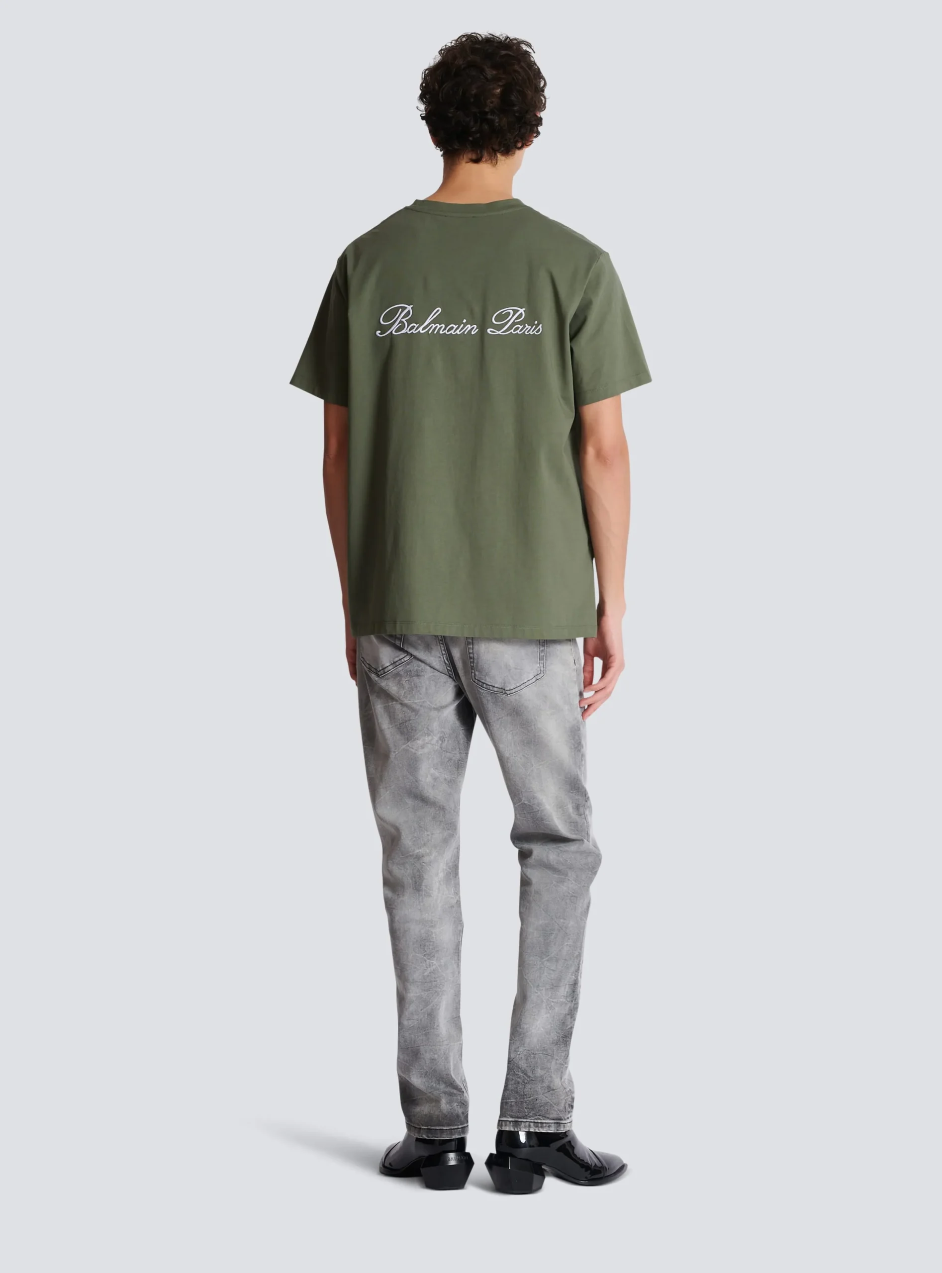 Balmain Loose T-shirt With Signature Embroidery