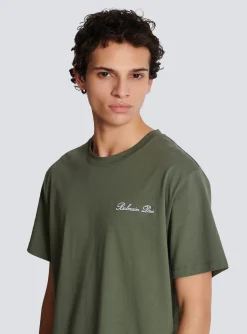 Balmain Loose T-shirt With Signature Embroidery