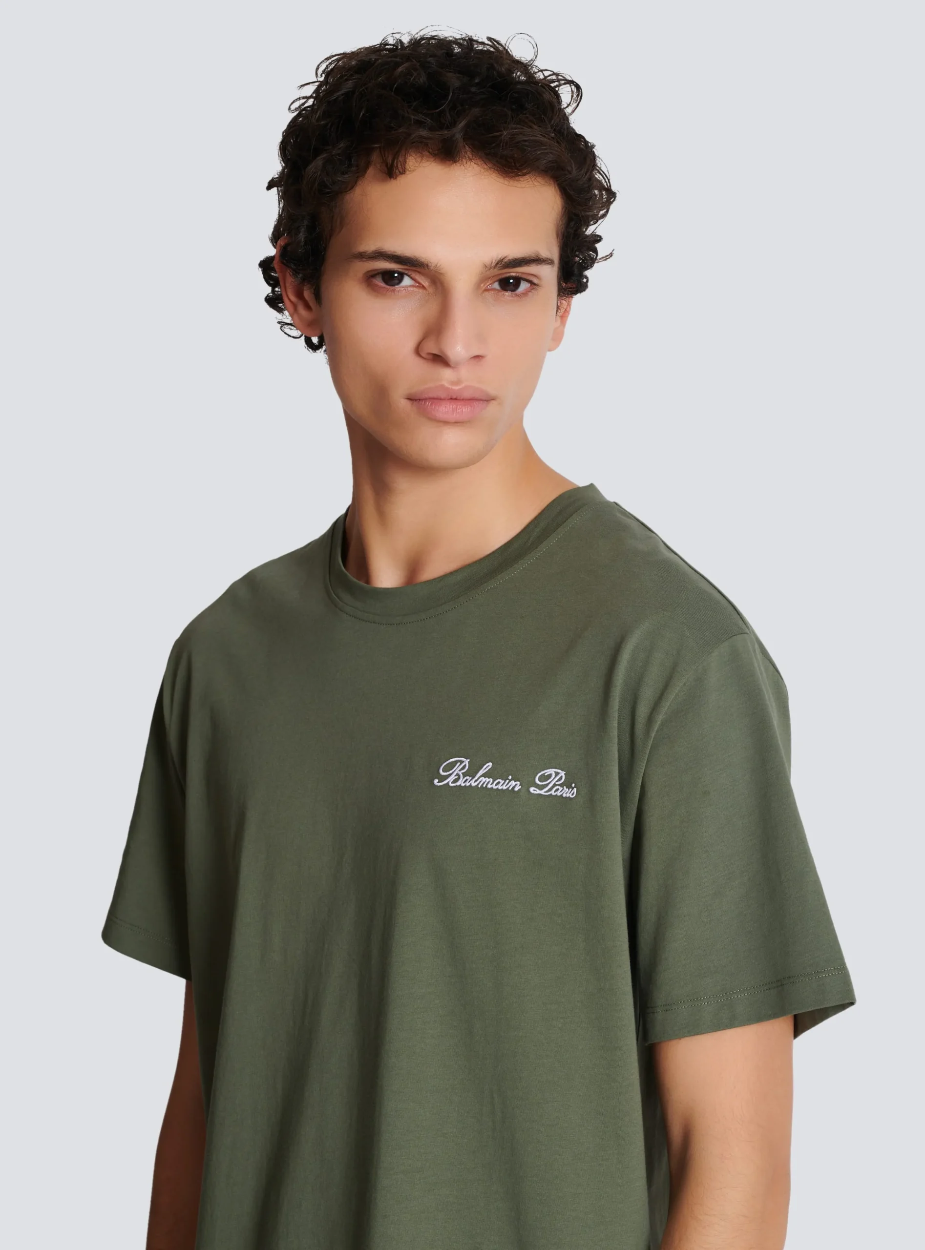 Balmain Loose T-shirt With Signature Embroidery