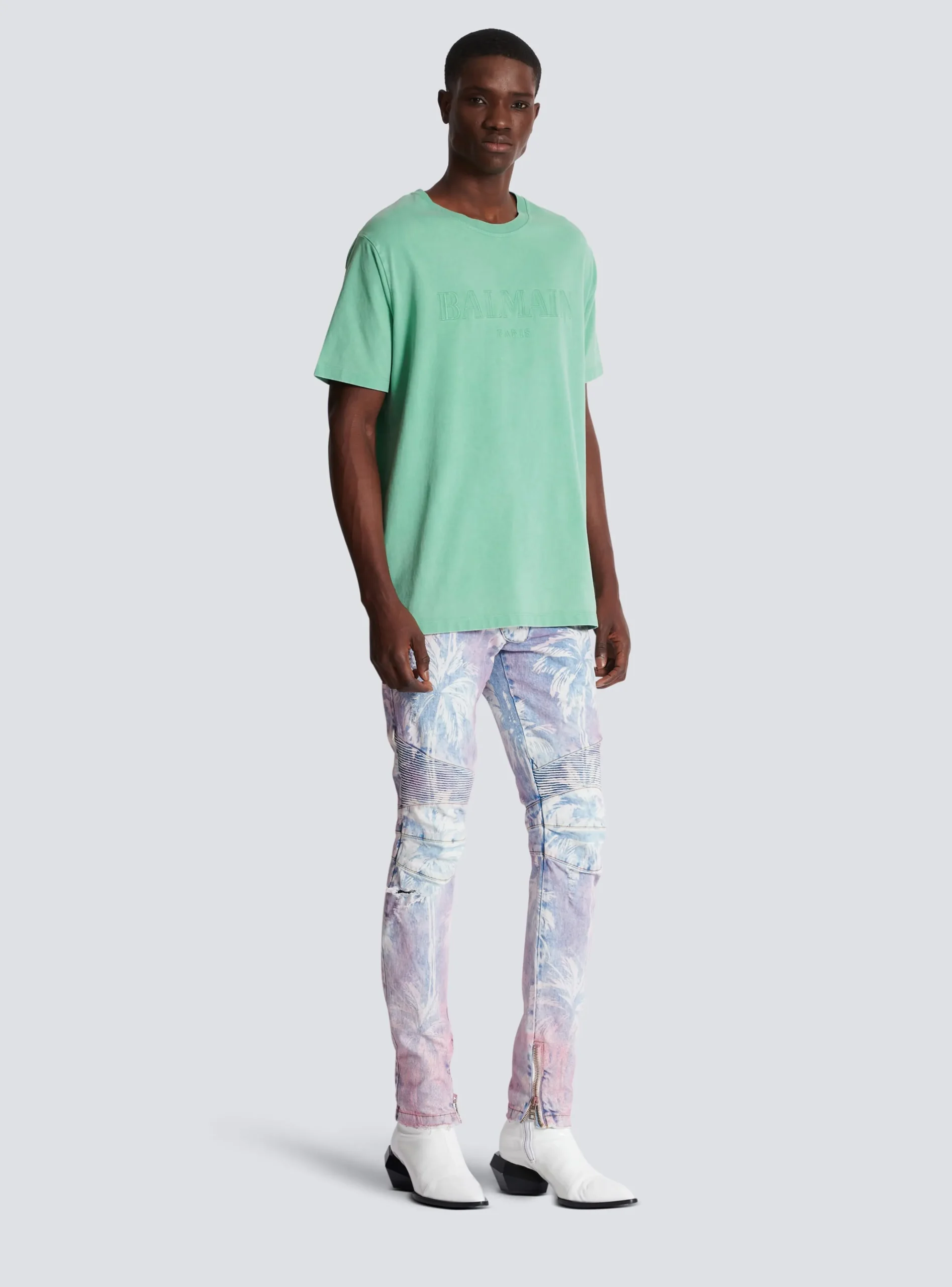 Balmain Loose T-shirt With Vintage Embroidery