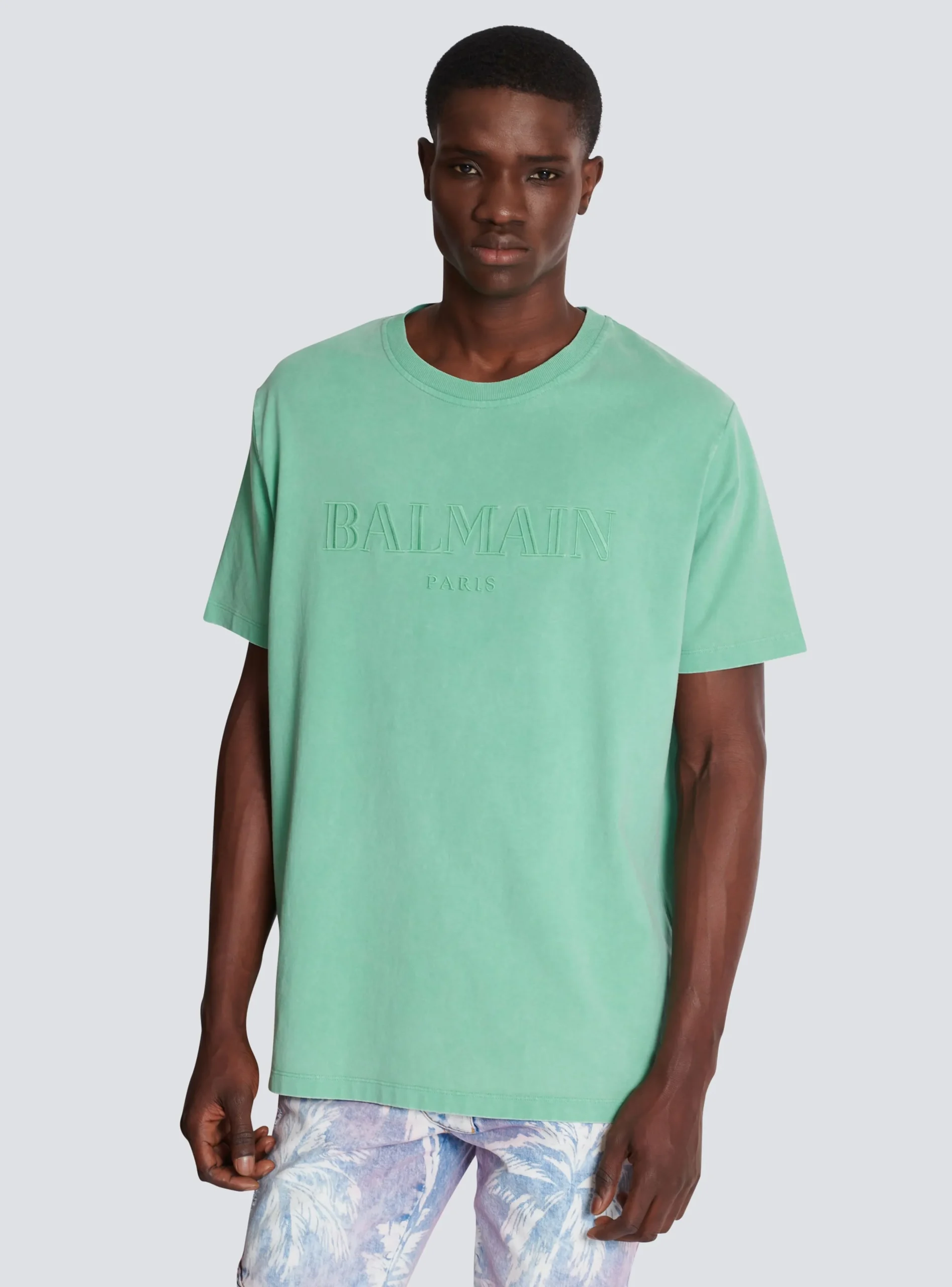 Balmain Loose T-shirt With Vintage Embroidery