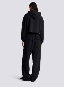 Women Balmain Loose-fitting Buttoned Joggers