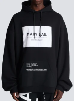 Balmain Main Lab Label Hoodie
