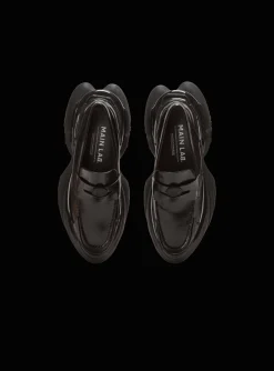 Balmain Main Lab Unicorn Glazed Leather Loafers