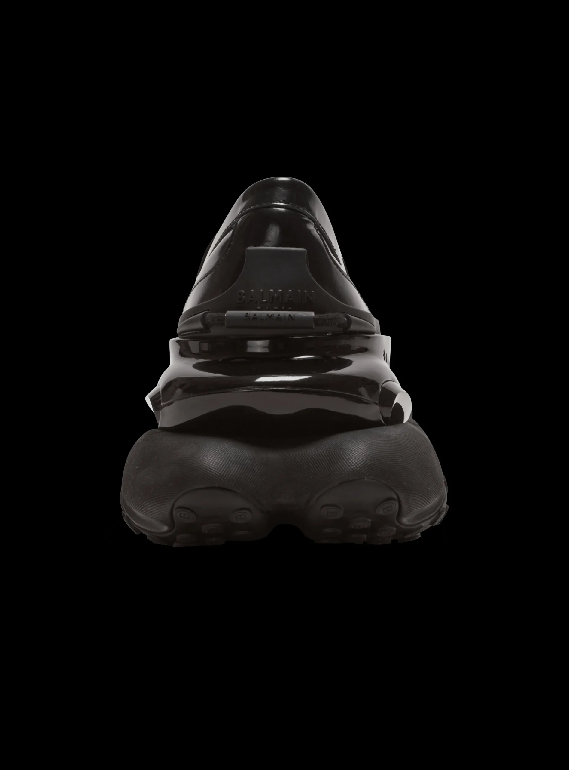 Balmain Main Lab Unicorn Glazed Leather Loafers