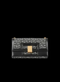 Women Balmain Medium-sized Bicolor Jacquard 1945 Heritage Bag