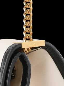 Women Balmain Medium-sized Black And Leather 1945 Heritage Bag