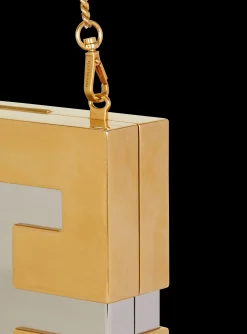 Balmain Metal PB Clutch
