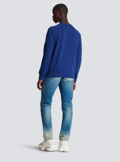 Balmain Metallic Flocked Sweatshirt
