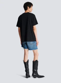 Balmain Metallic Flocked T-shirt