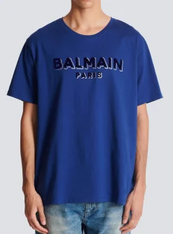 Balmain Metallic Flocked T-shirt