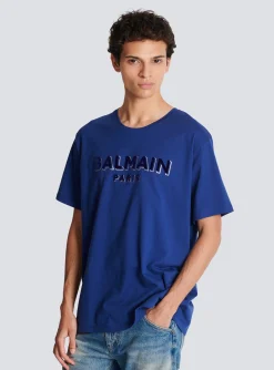 Balmain Metallic Flocked T-shirt