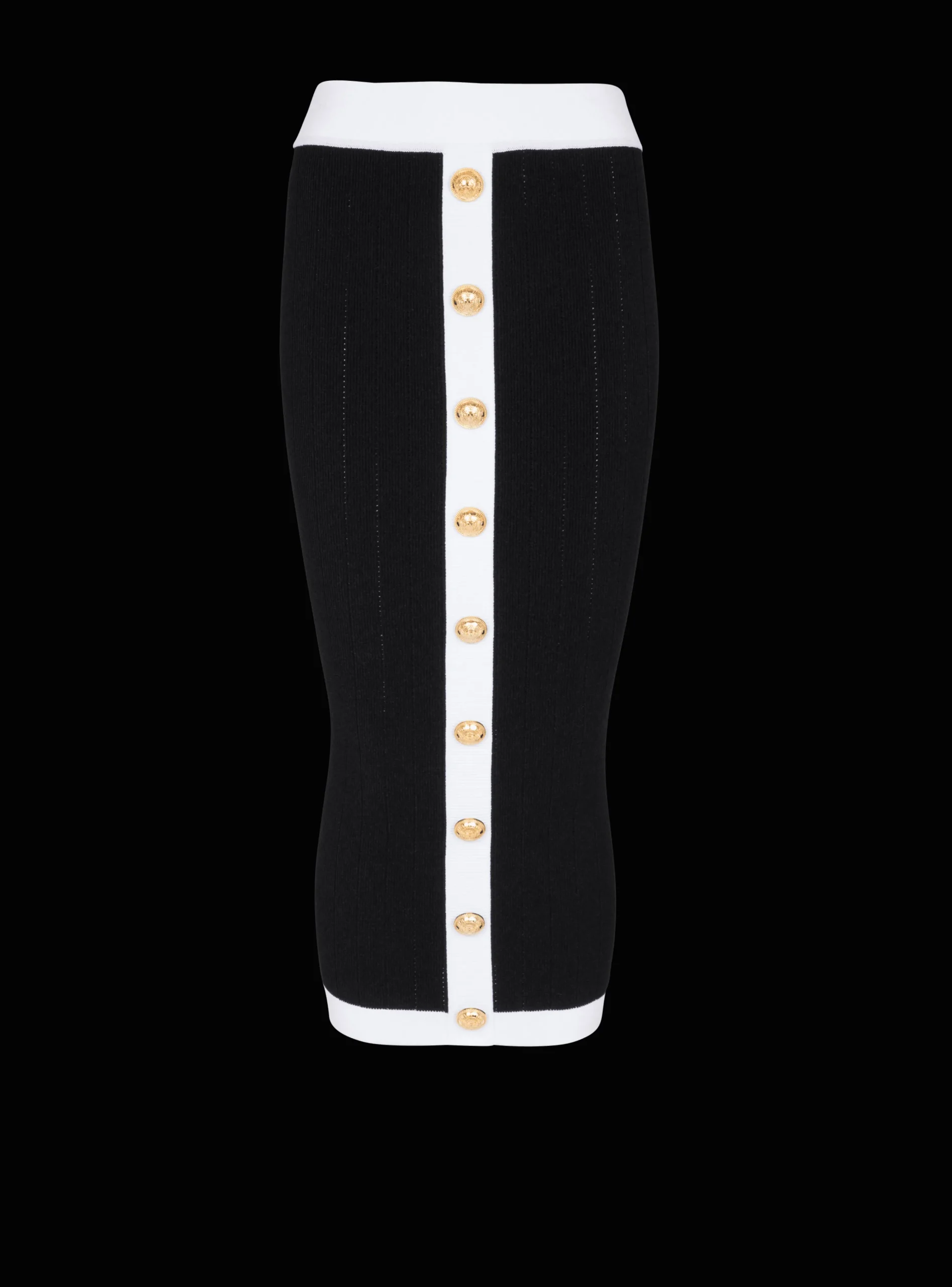 Women Balmain Midi Knit Skirt
