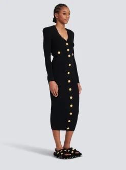 Women Balmain Mid-length Knit Skirt