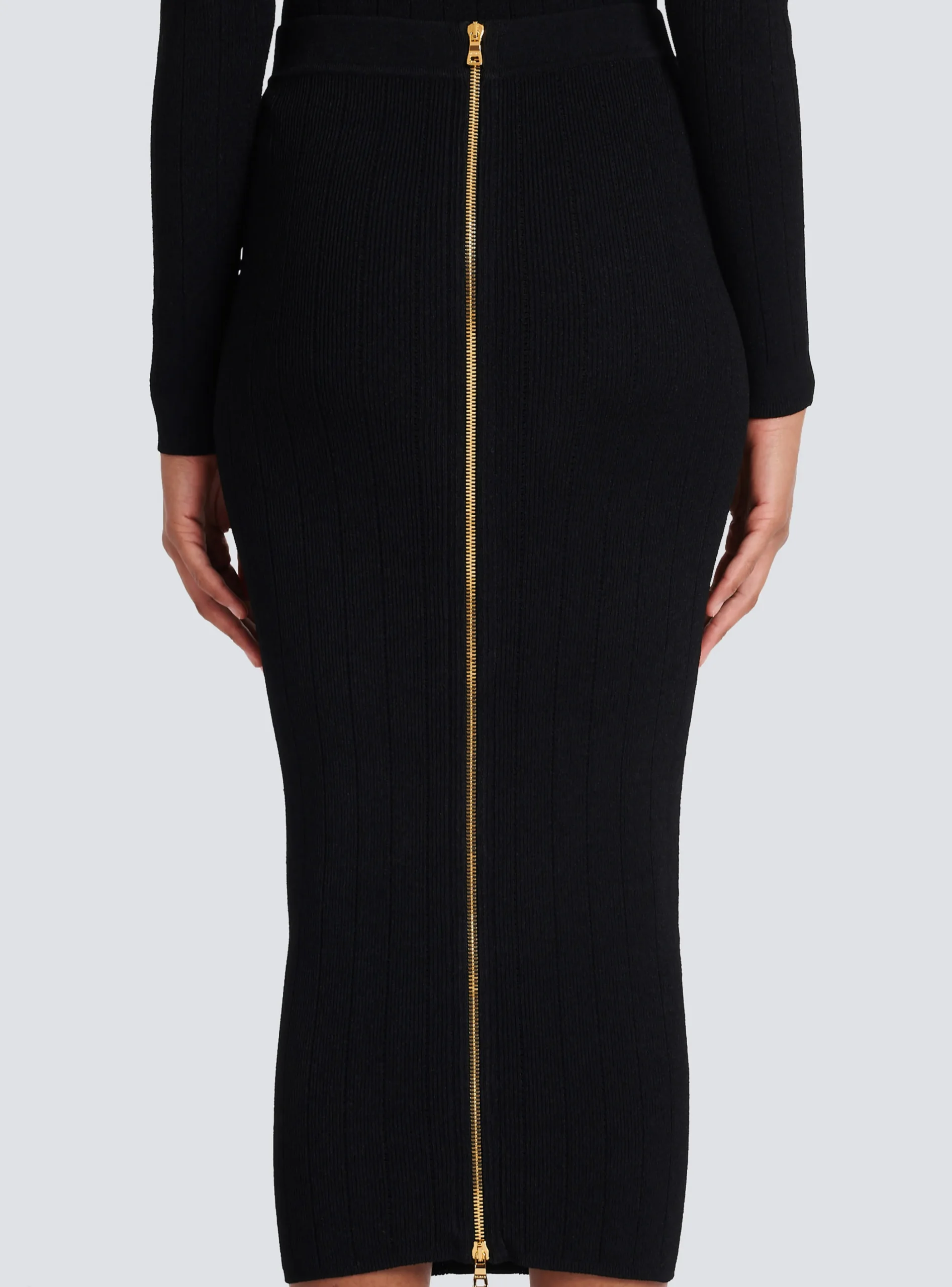 Women Balmain Mid-length Knit Skirt