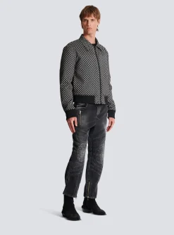 Balmain Mini Monogram Bomber Jacket