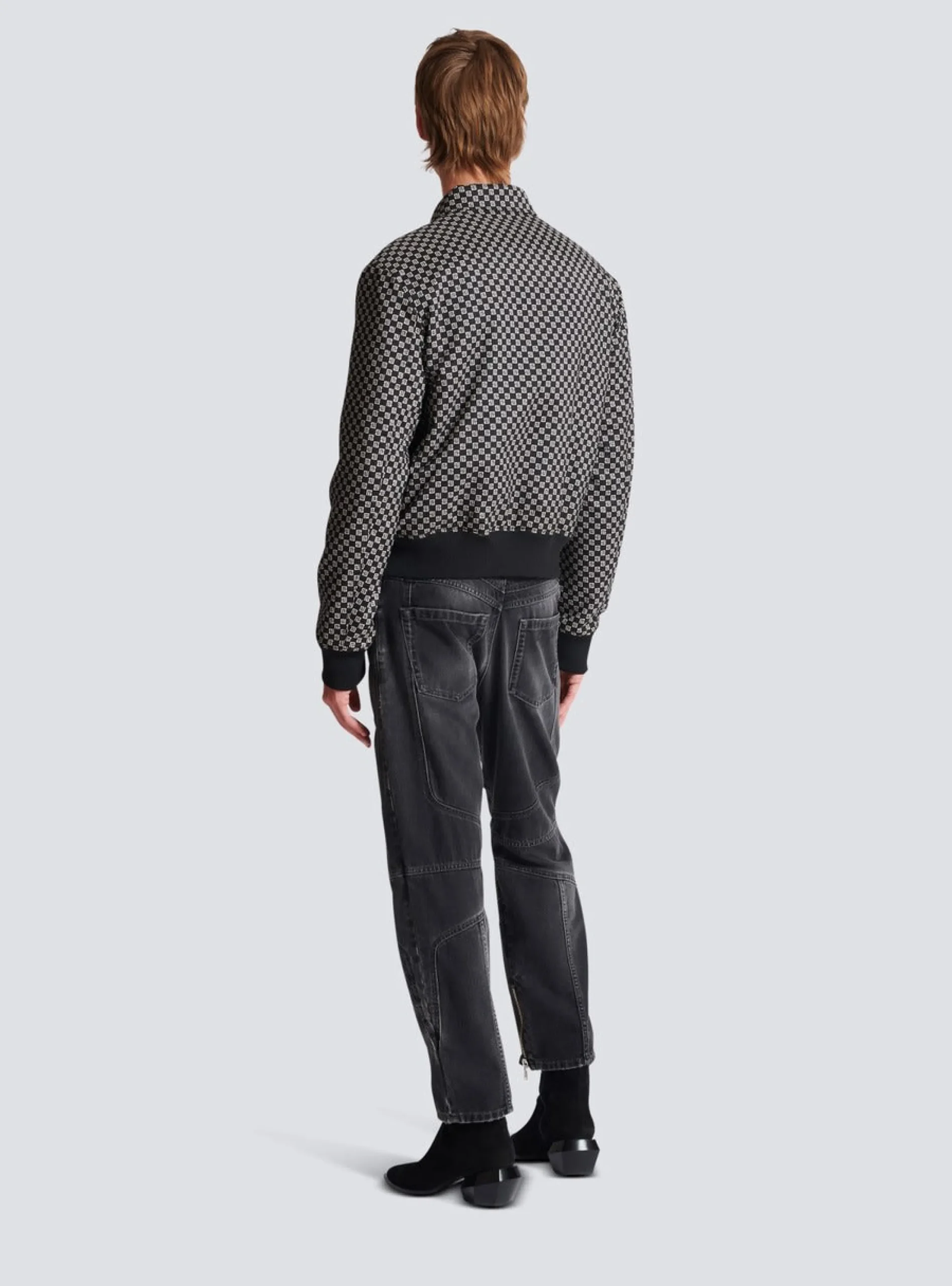 Balmain Mini Monogram Bomber Jacket