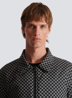 Balmain Mini Monogram Bomber Jacket