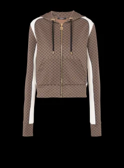Women Balmain Mini Monogram Hoodie