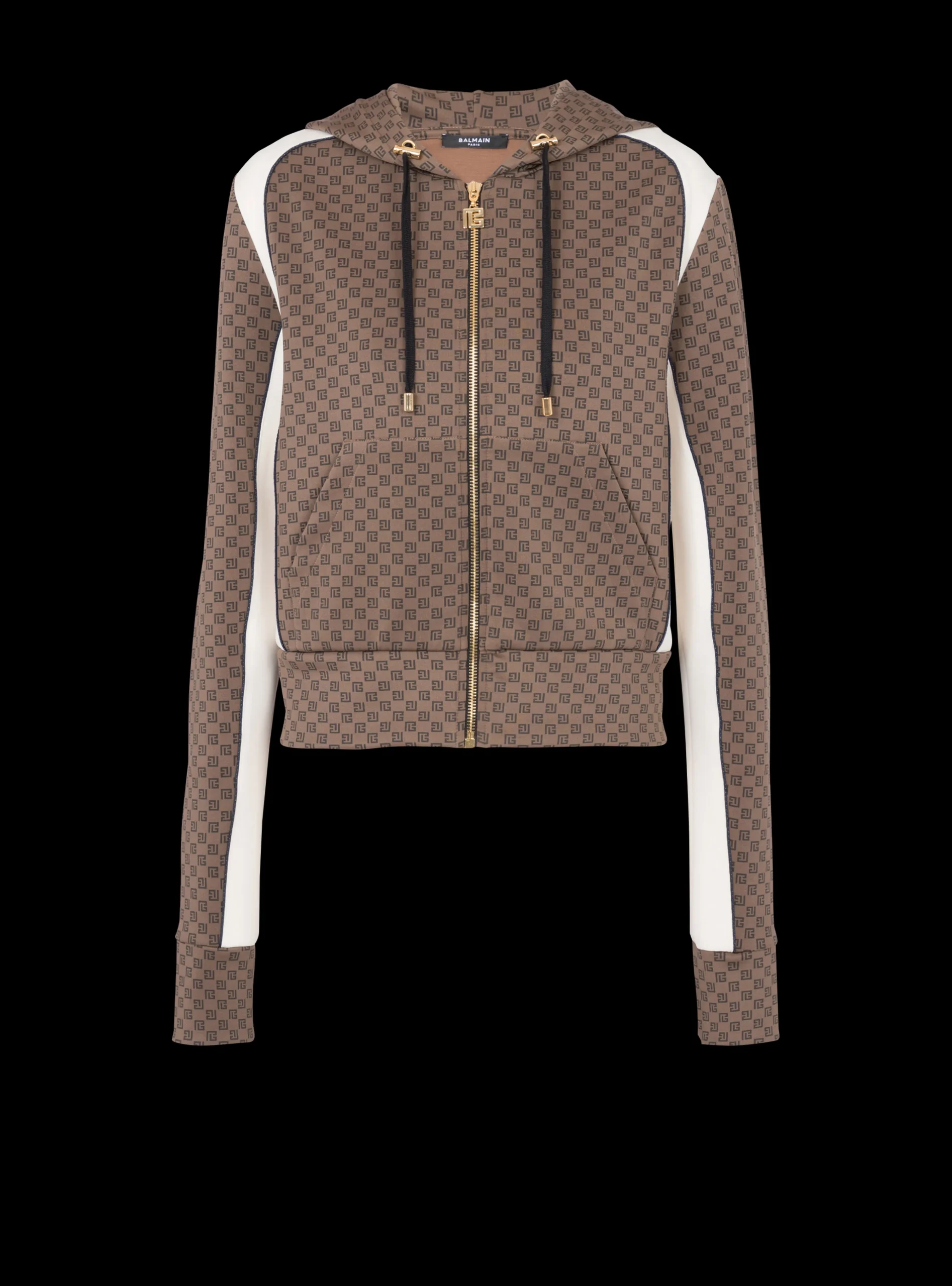 Women Balmain Mini Monogram Hoodie