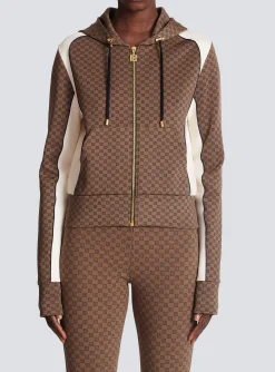 Women Balmain Mini Monogram Hoodie