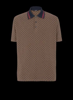 Balmain Mini Monogram Jacquard Polo