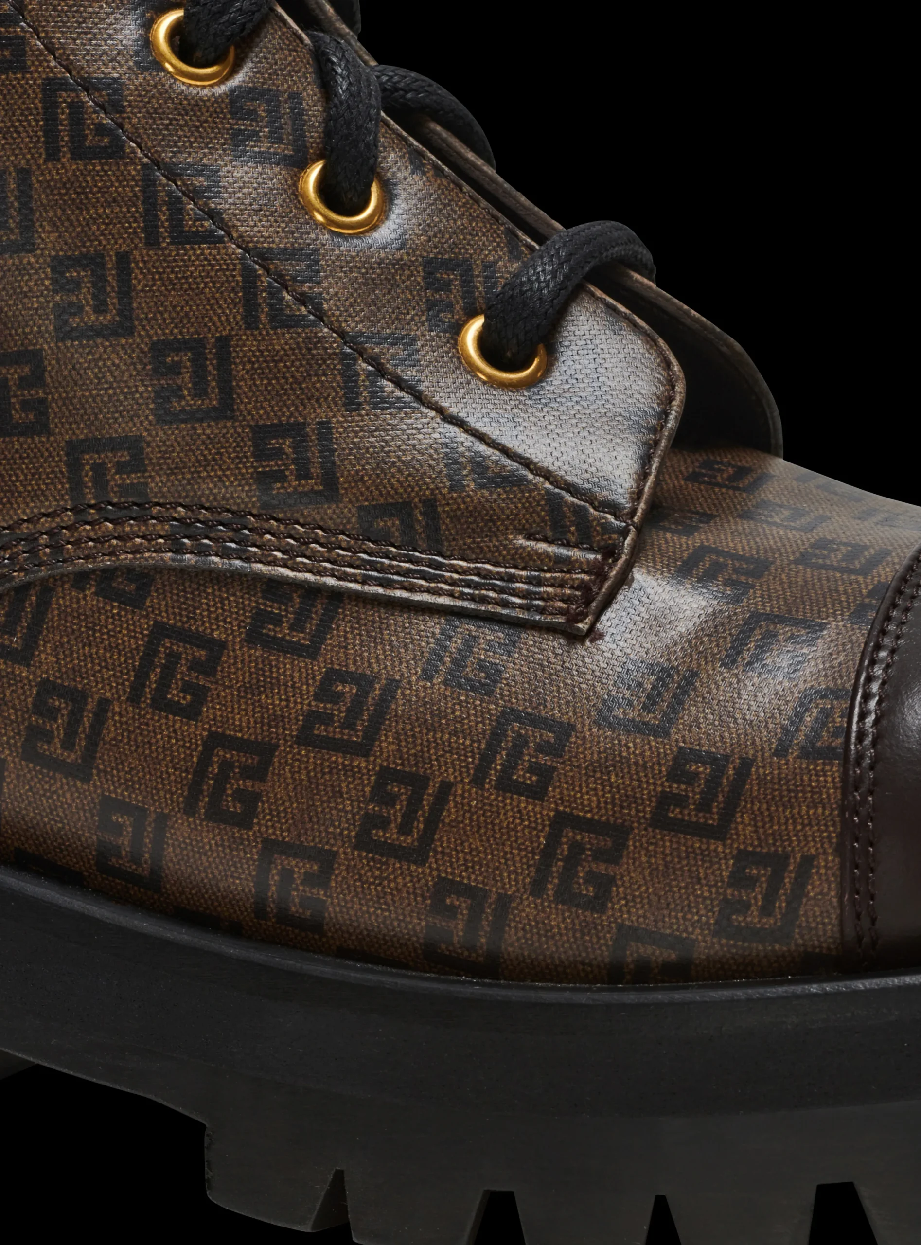 Women Balmain Mini Monogram Romy Army Boots