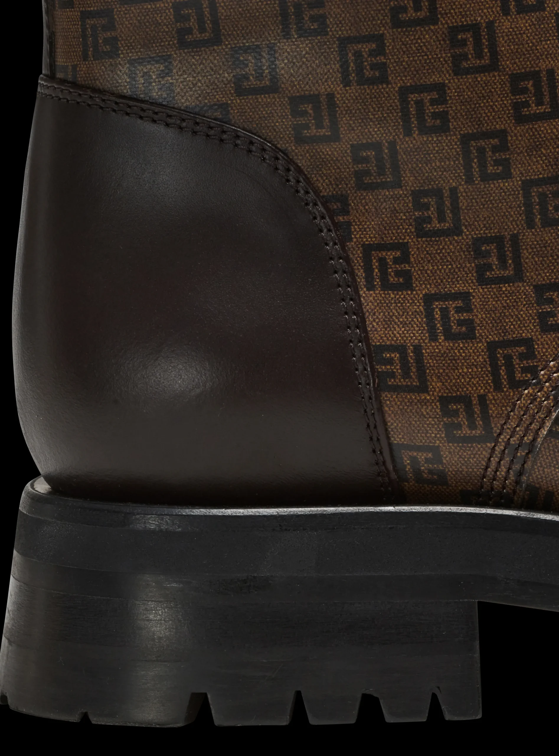 Women Balmain Mini Monogram Romy Army Boots