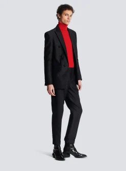 Balmain Mini Monogram Satin Jacket