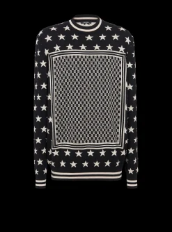 Balmain Mini Monogram Stars Jumper