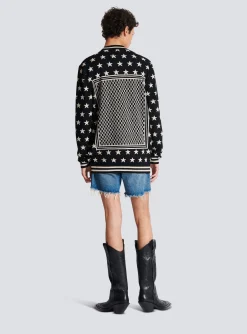 Balmain Mini Monogram Stars Jumper