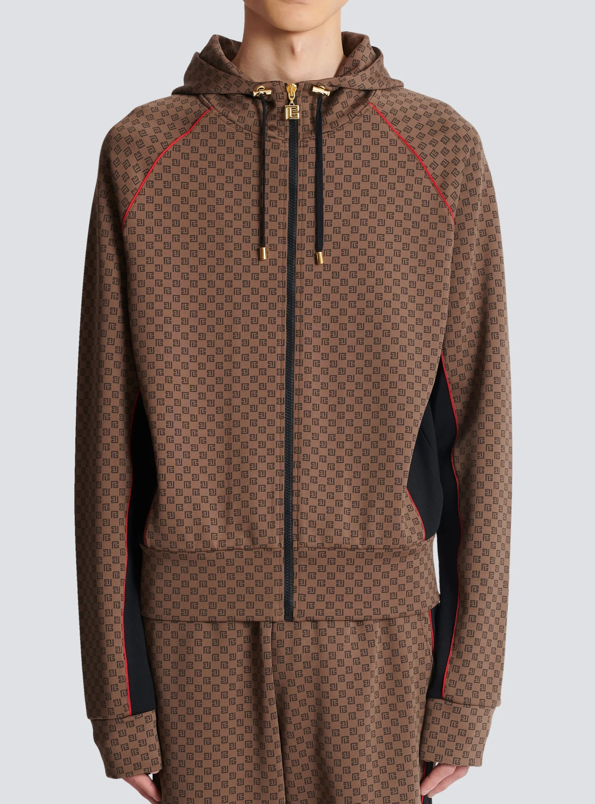 Balmain Mini Monogram Tracksuit Jacket