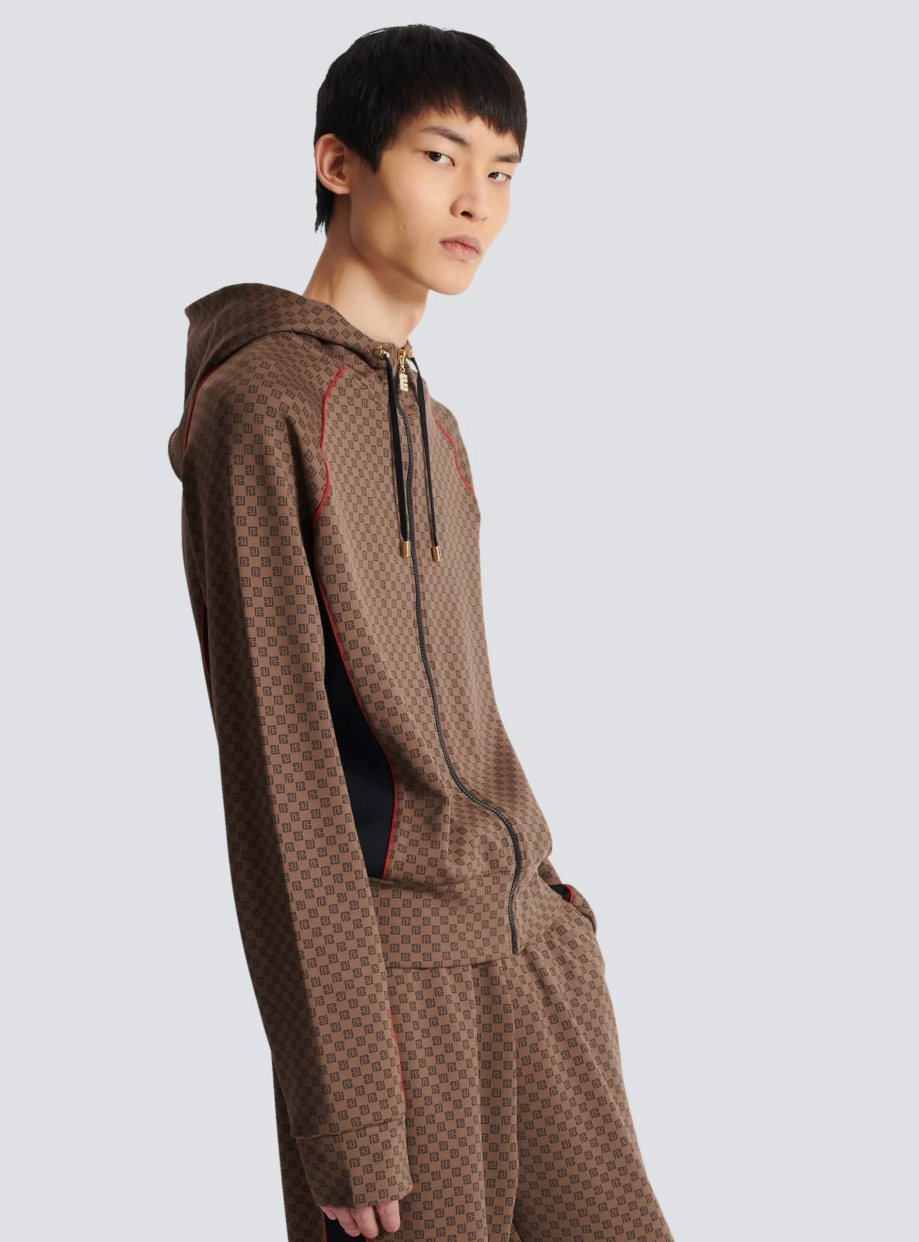 Balmain Mini Monogram Tracksuit Jacket