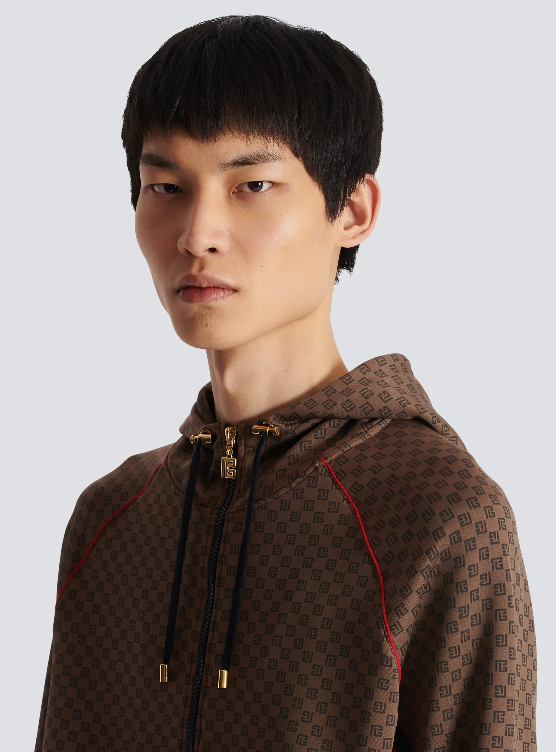 Balmain Mini Monogram Tracksuit Jacket