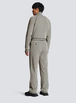 Balmain Mini Monogrammed Jacquard Joggers