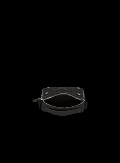 Balmain Mini Reporter Bag In Canvas And Leather