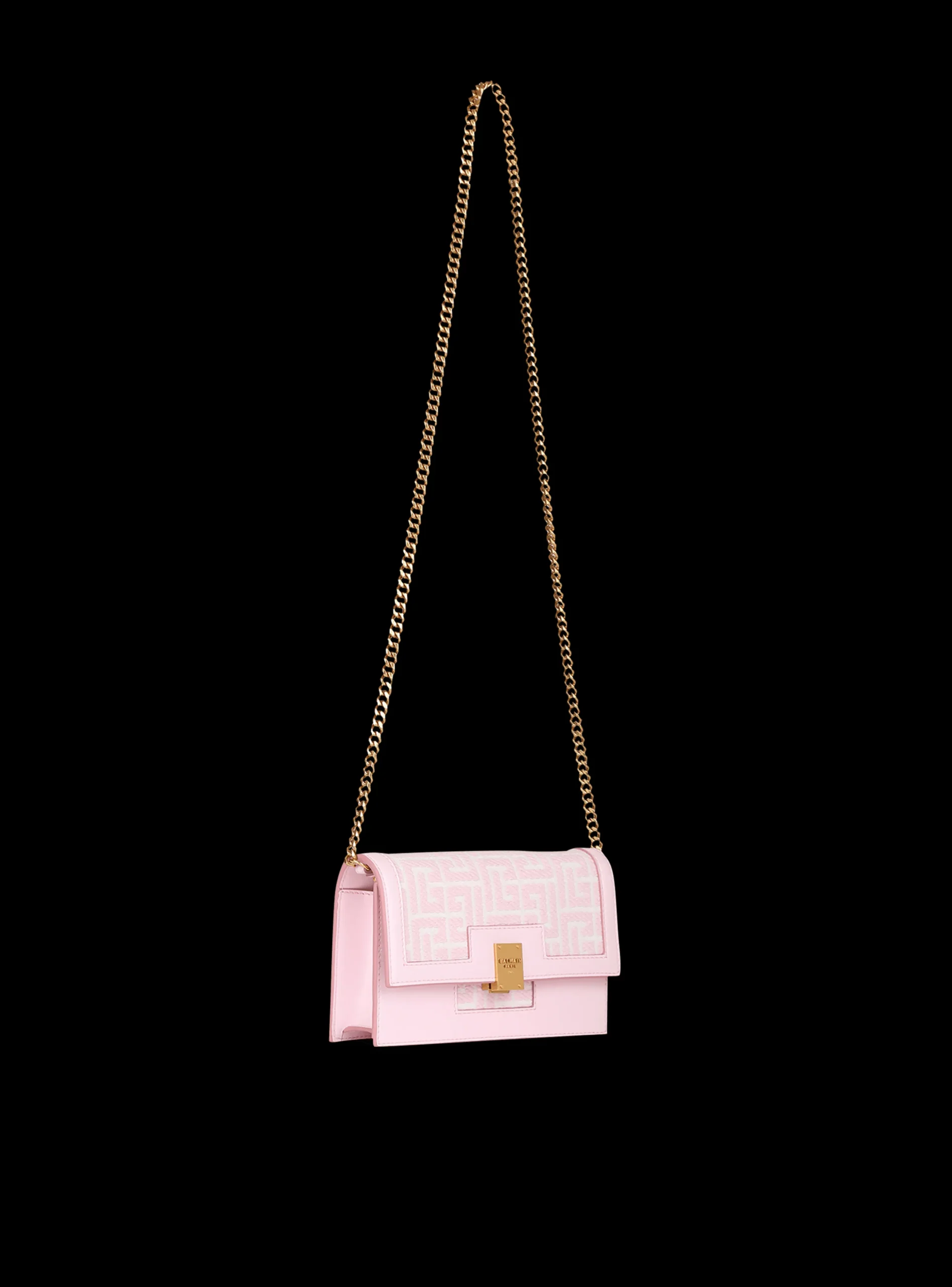 Women Balmain Mini-sized Bicolor Jacquard 1945 Bag