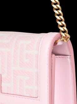 Women Balmain Mini-sized Bicolor Jacquard 1945 Bag