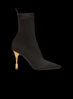 Women Balmain Moneta Knit Ankle Boots
