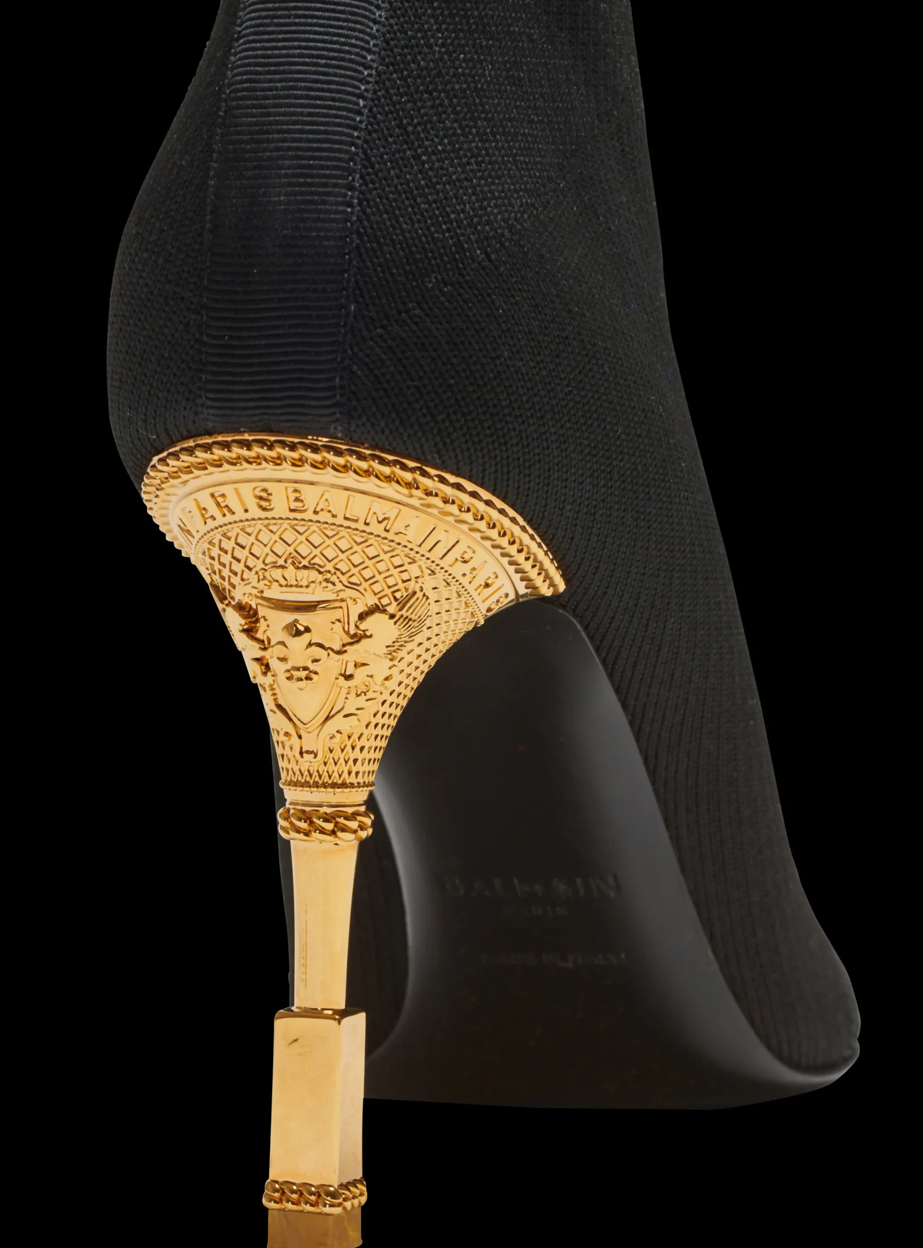 Women Balmain Moneta Knit Ankle Boots