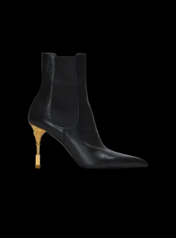 Women Balmain Moneta Leather Ankle Boots