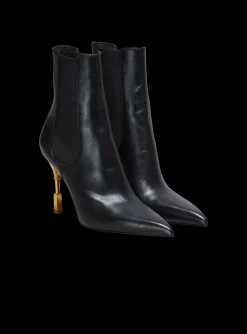 Women Balmain Moneta Leather Ankle Boots