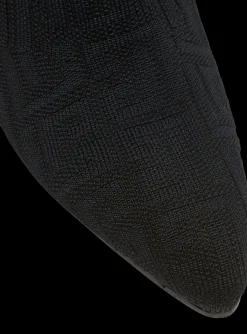 Women Balmain Moneta Mesh Thigh Boots With Monogram