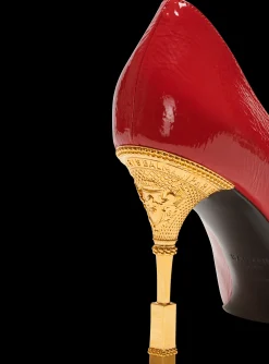 Women Balmain Moneta Patent Leather Courts