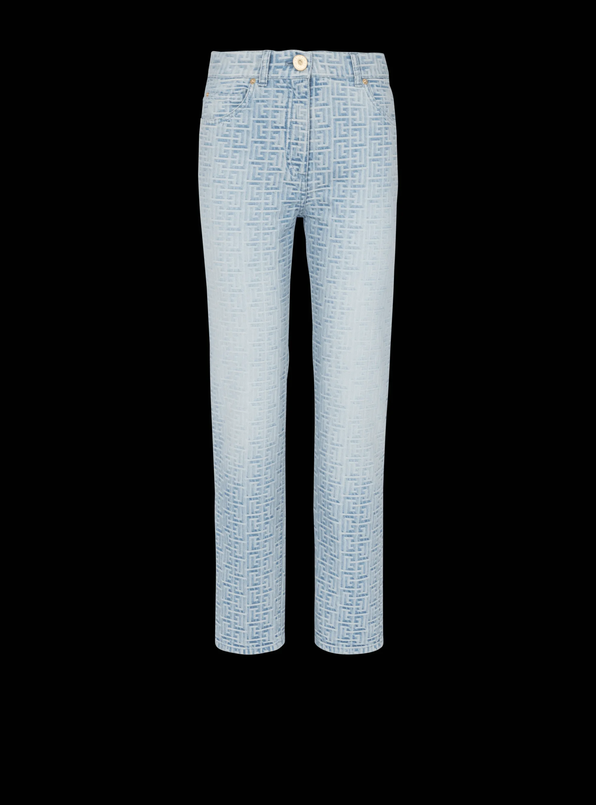 Women Balmain Monogram Classic Jeans