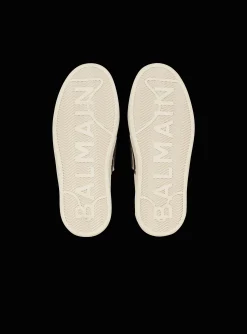 Balmain Monogram Jacquard B-Court Sneakers