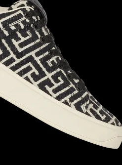 Balmain Monogram Jacquard B-Court Sneakers
