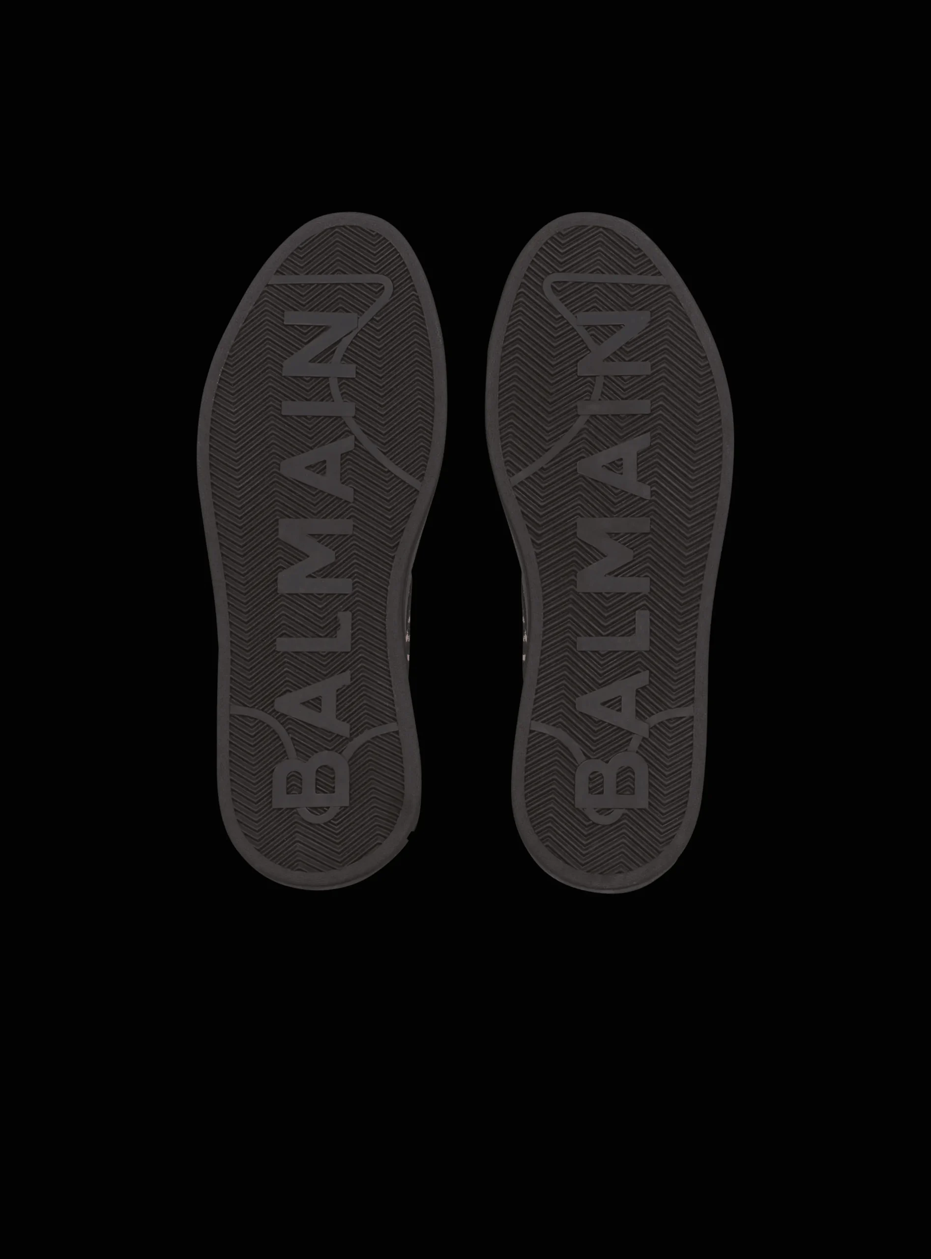 Balmain Monogram Jacquard B-Court High-top Sneakers