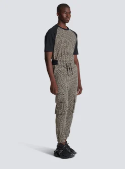 Balmain Monogram Jacquard Cargo Joggers